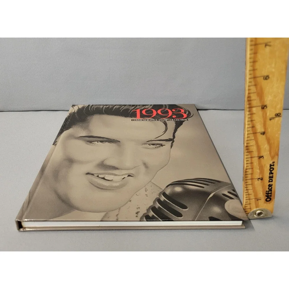 Vintage‎ 1993 USPS Commemorative Stamp Book Collection Hardcover Elvis Presley